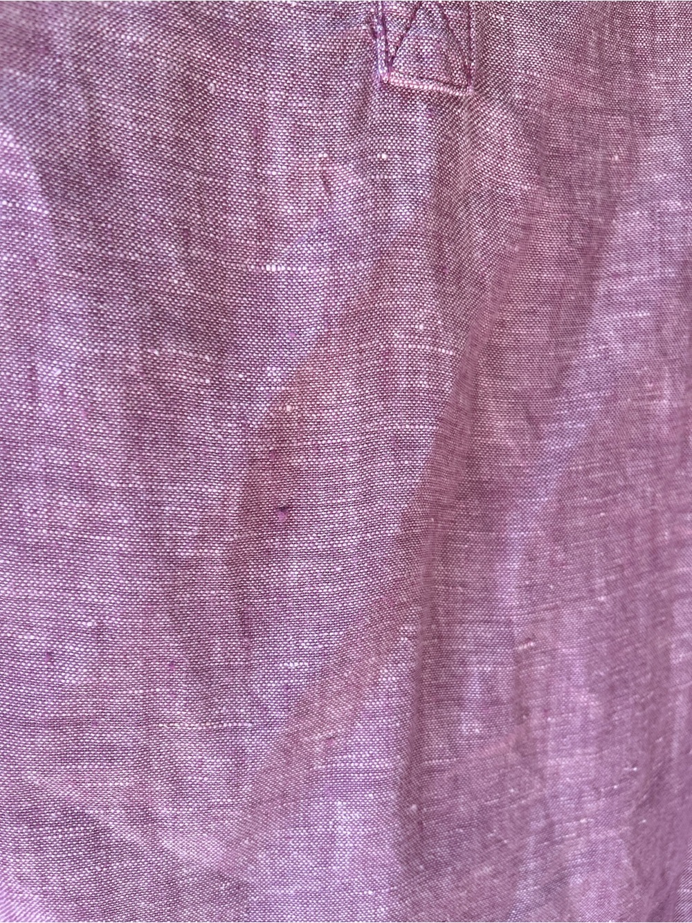 Tahari Sleeveless Linen Shift Dress in Lavender - Picture 5 of 9
